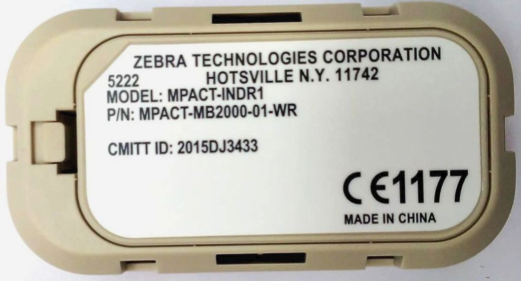 Zebra MPACT-INDR1 Bluetooth Smart Beacons MPACT-MB2000-01-WR Pack of 25
