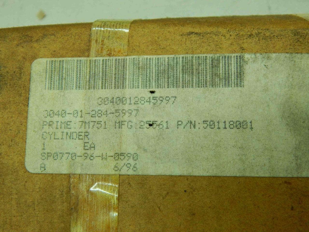 Atlas 50118001, H-PB-2-0200-9-100, 3040-01-284-5997 Hydraulic Cylinder #621