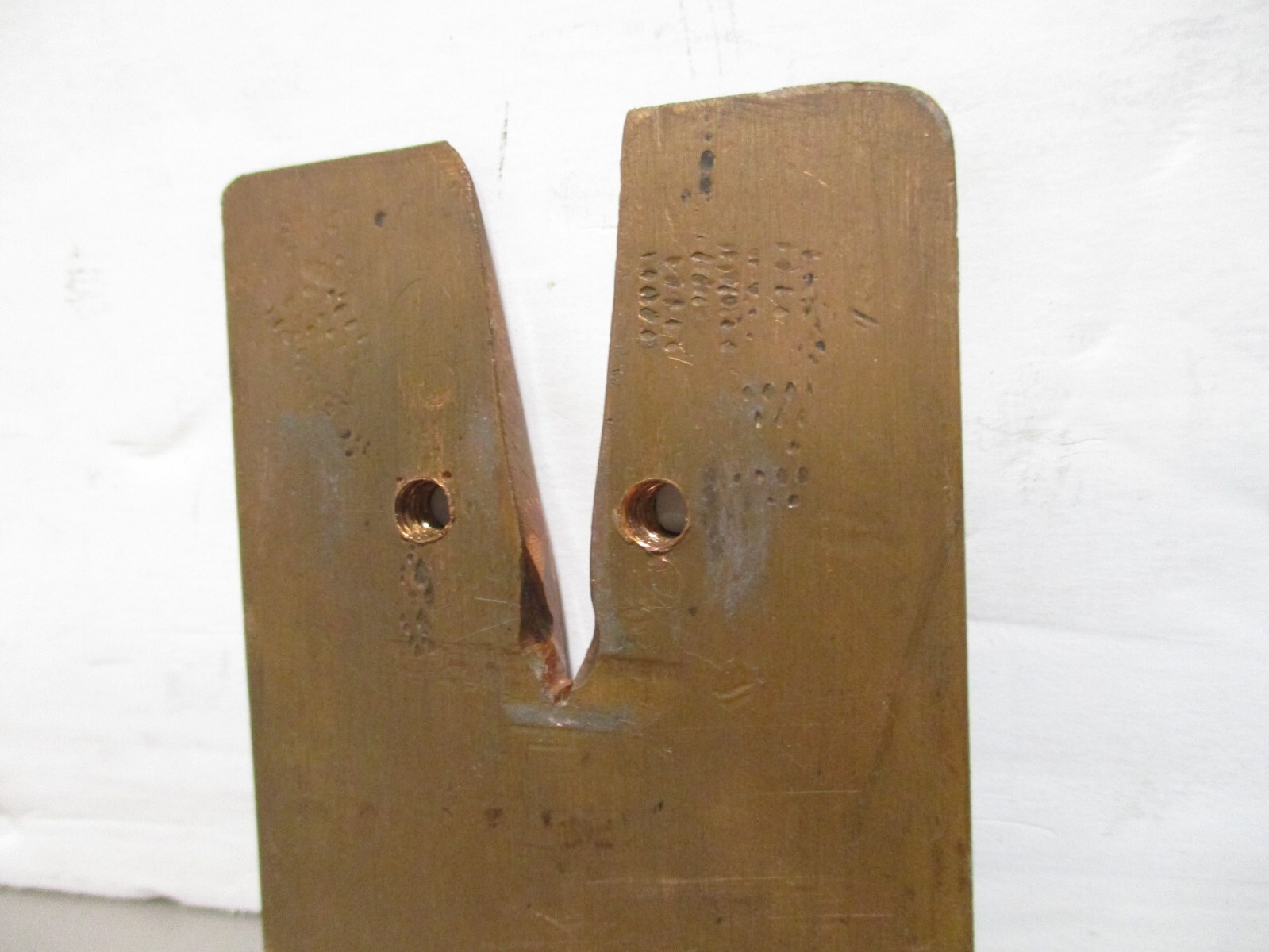 Brass Blade Guide Protector for Vintage Wolf Model R Electric Fabric Cutter