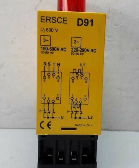 Ersce D91 190-500Vac 50/60Hz 220-290Vac 50/60Hz Relay