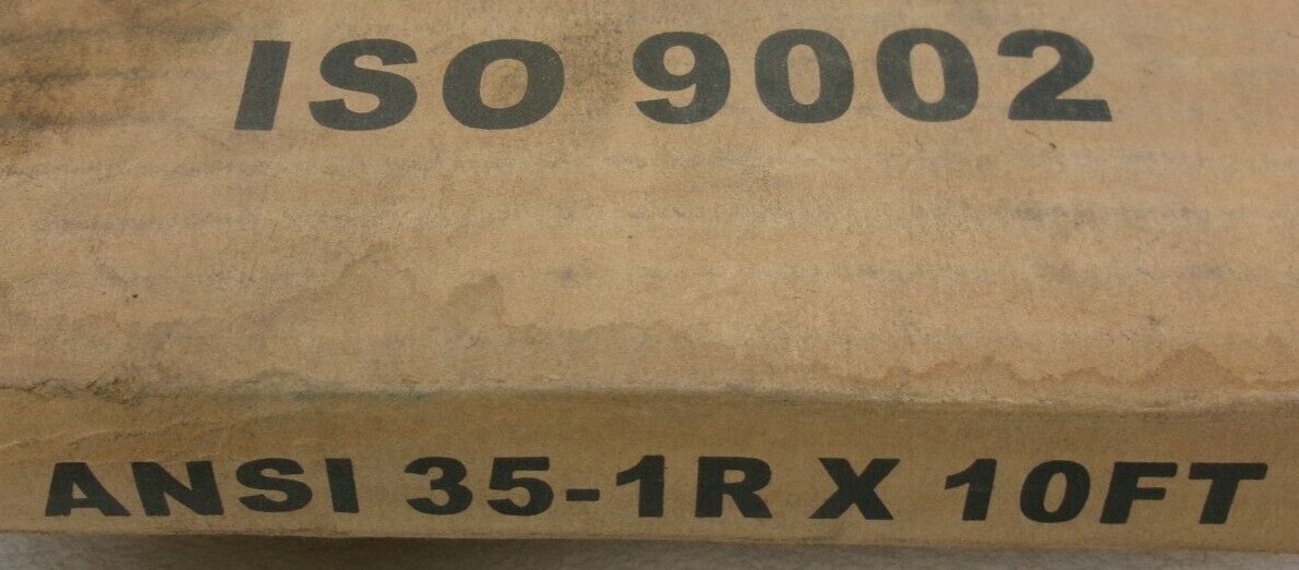 ANSI 35-1R X 10ft Chain, 3/8″ Pitch, 10′ Box #641H