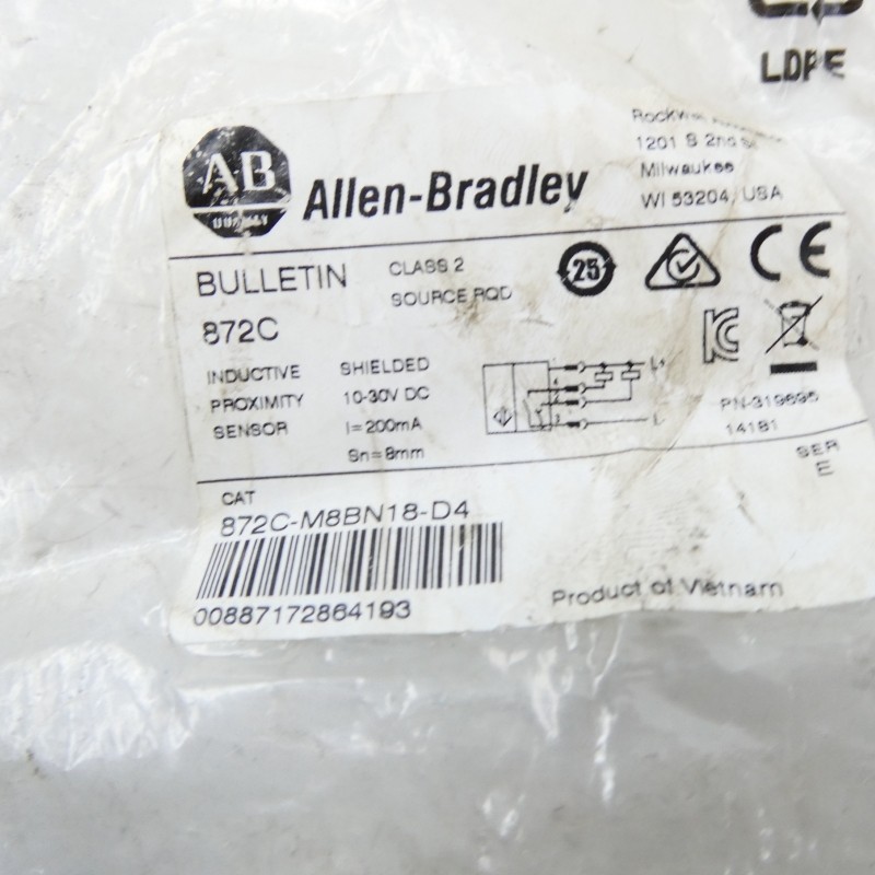 INDUSTRIAL SPARE PART 872C-M8BN18-D4 SER. E 10-30VDC NSMP