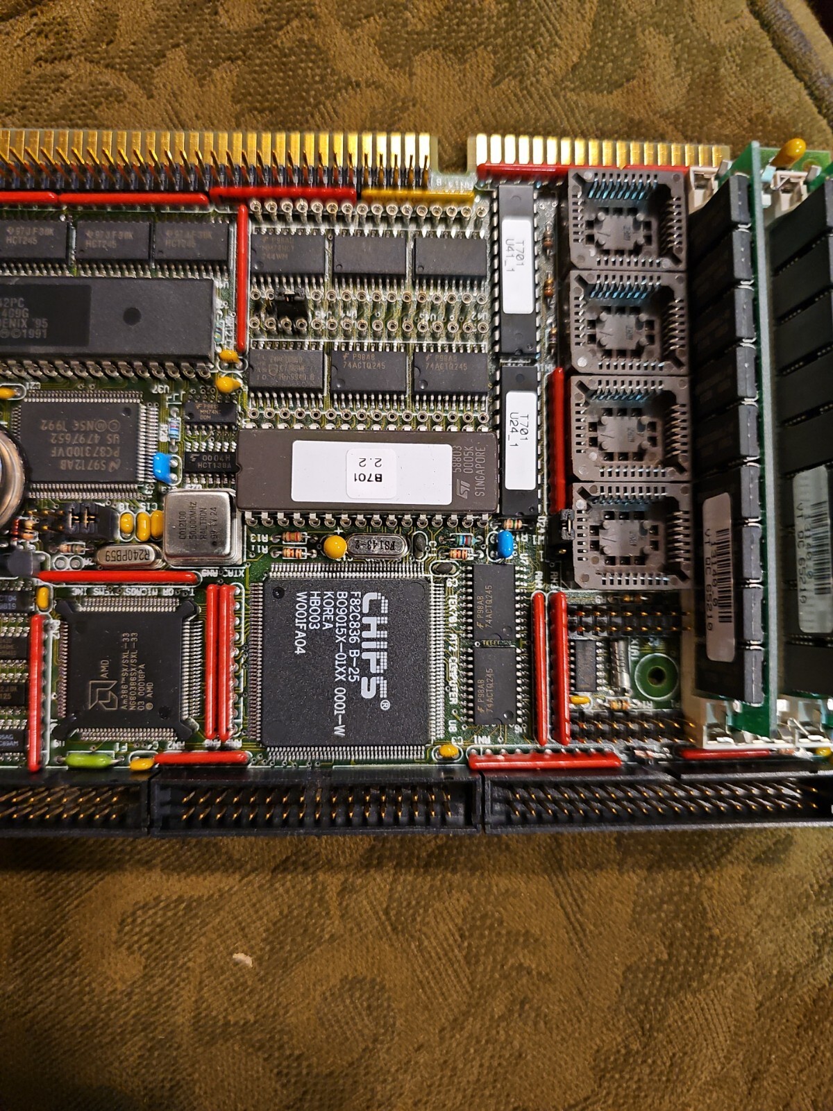 Teknor Microsystems TEK-AT2 T701A_5-25 Computer T701SX25
