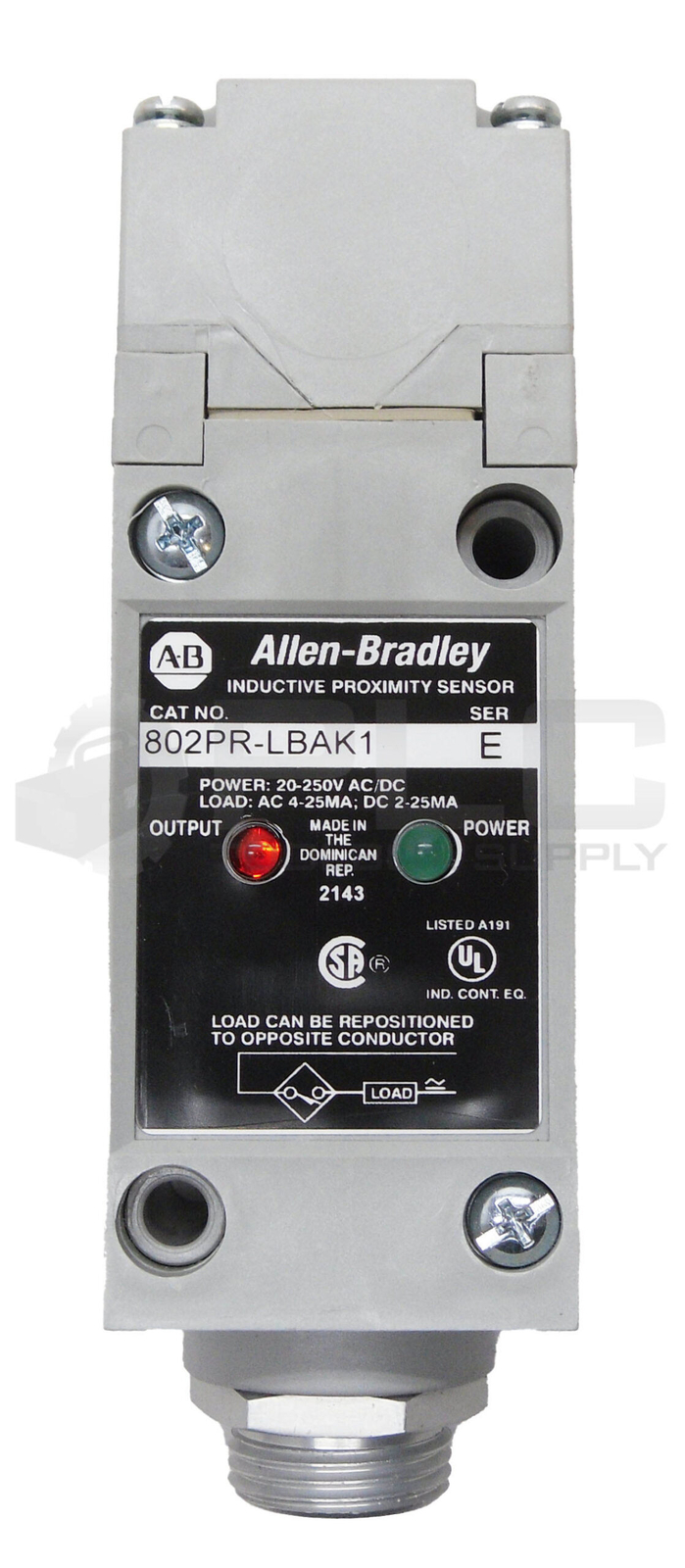 NEW ALLEN BRADLEY 802PR-LBAK1 /E INDUCTIVE PROXIMITY SENSOR 20-250V AC/DC