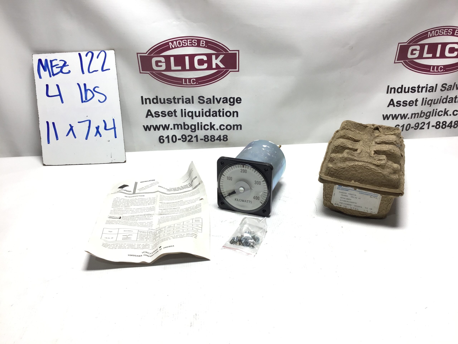 WESCHLER INSTRUMENTS 103211A 1PH 2W 5A Single-Phase & Polyphase Wattmeter 