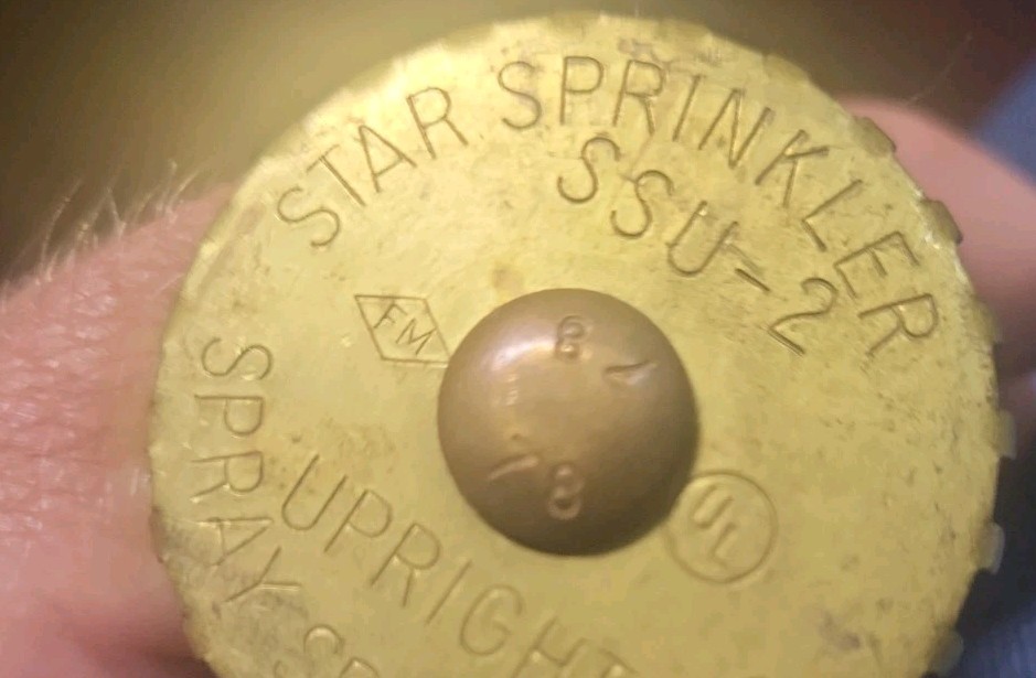 Star Sprinkler SSU-2 Upright Spray Sprinkler SSU2 1978