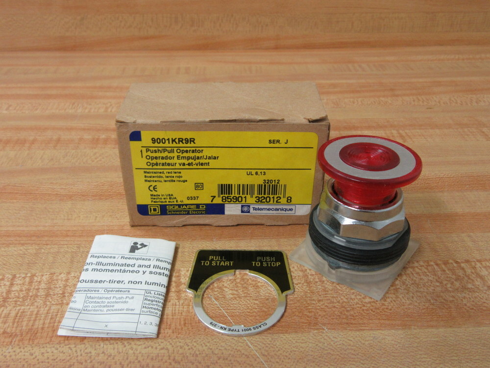 Square D 9001-KR9R Push/Pull Operator 32012 Series J