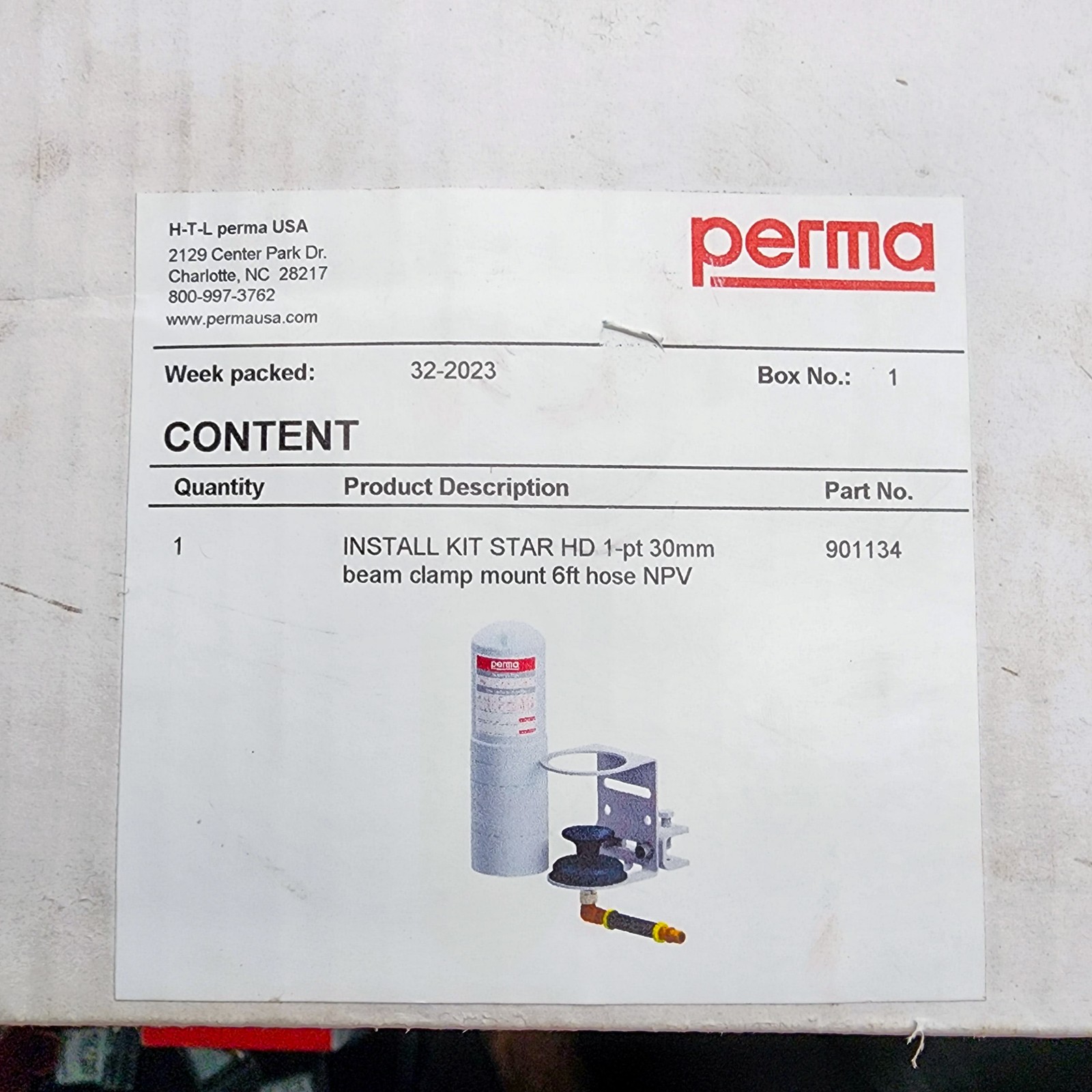 Perma Install Kit Star Hd 1pt 30mm Beam Clamp Mount 6ft Hose NPV 901134✨