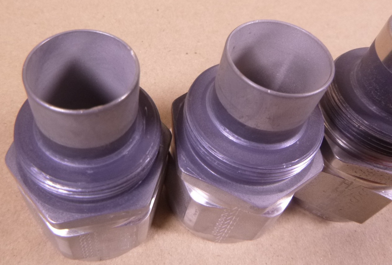 (3x) MS27386-16C Tube To Hose Straight Adapter , 4730-00-933-0713