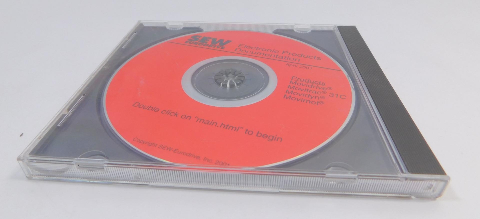 Sew Eurodrive Movidrive Movitrac 31C Movidyn Movimot Elect Prod Data CD 04/2001