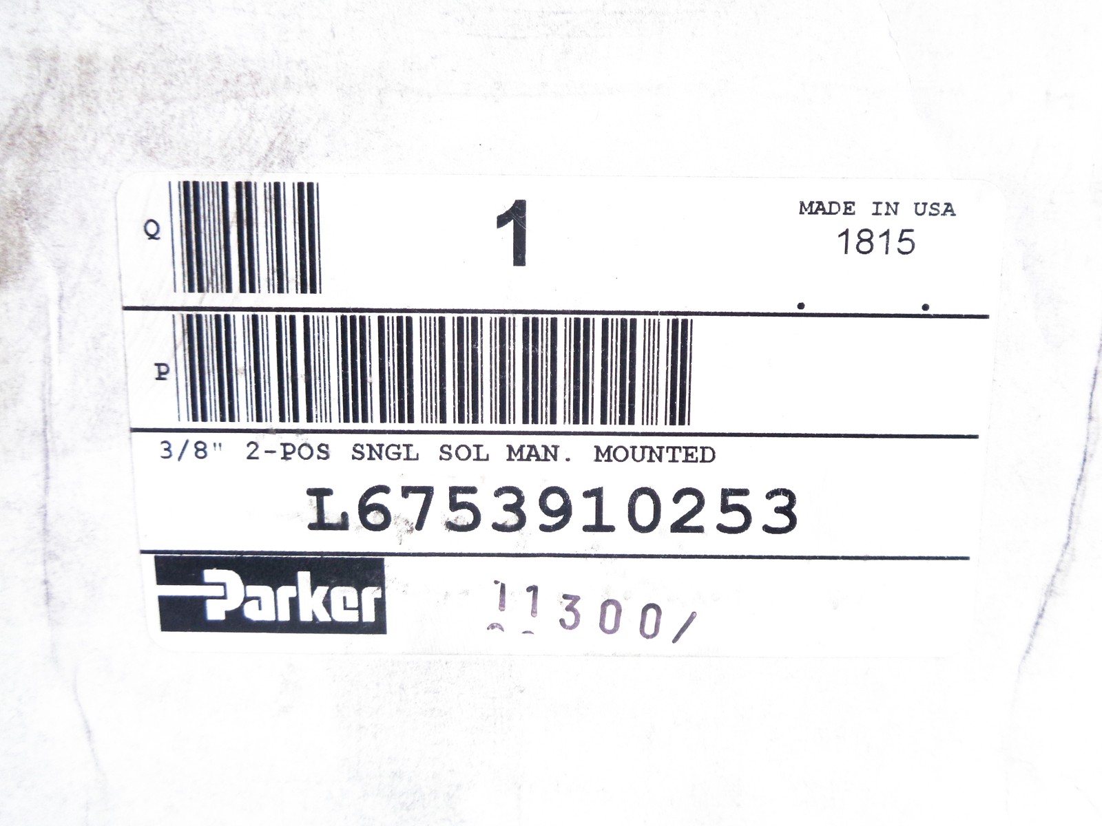 PARKER L6753910253 110/120VAC 140PSI 3/8″ NSMP