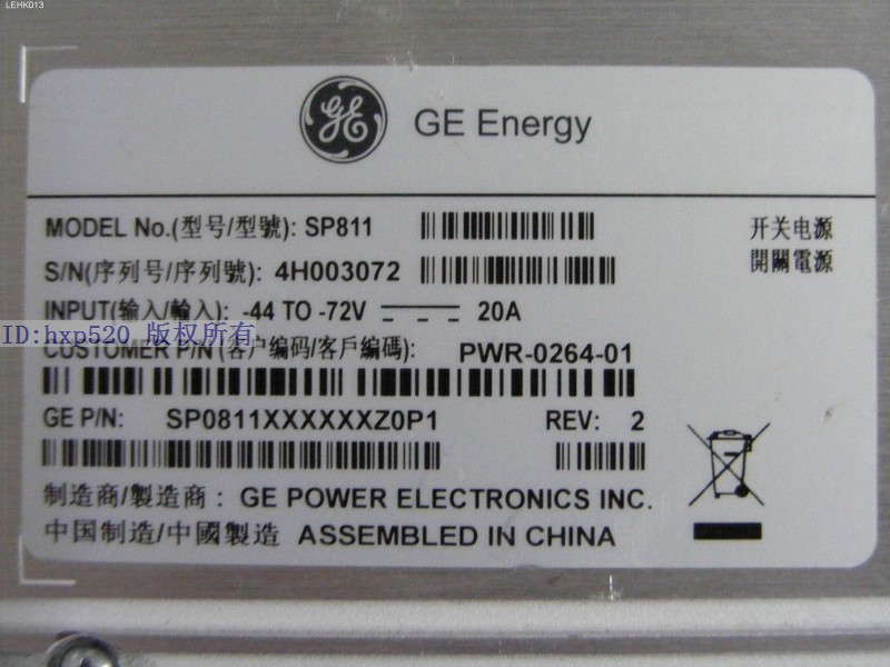 **USED GE Energy SP811 PWR-0264-01 90days warranty via DHL or FedEx