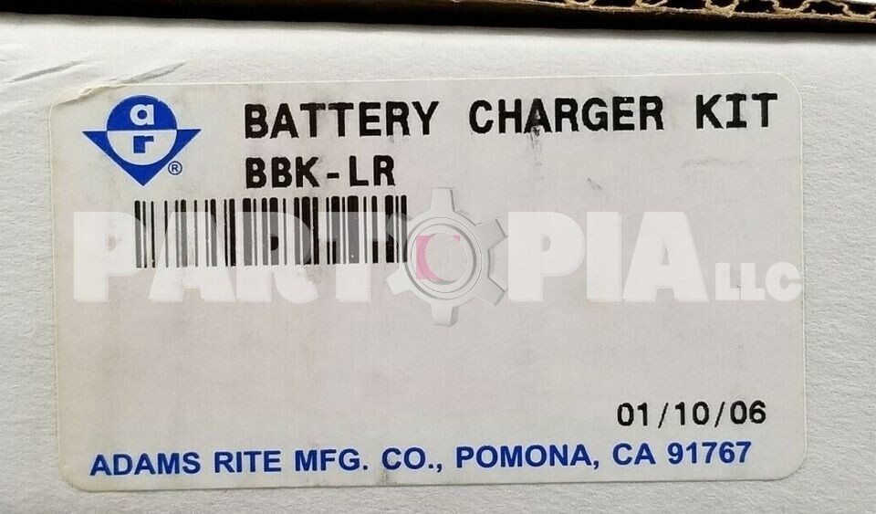 Adams Rite, BBK-LR, Backup Battery Charger Kit for PS-LR Power Supply