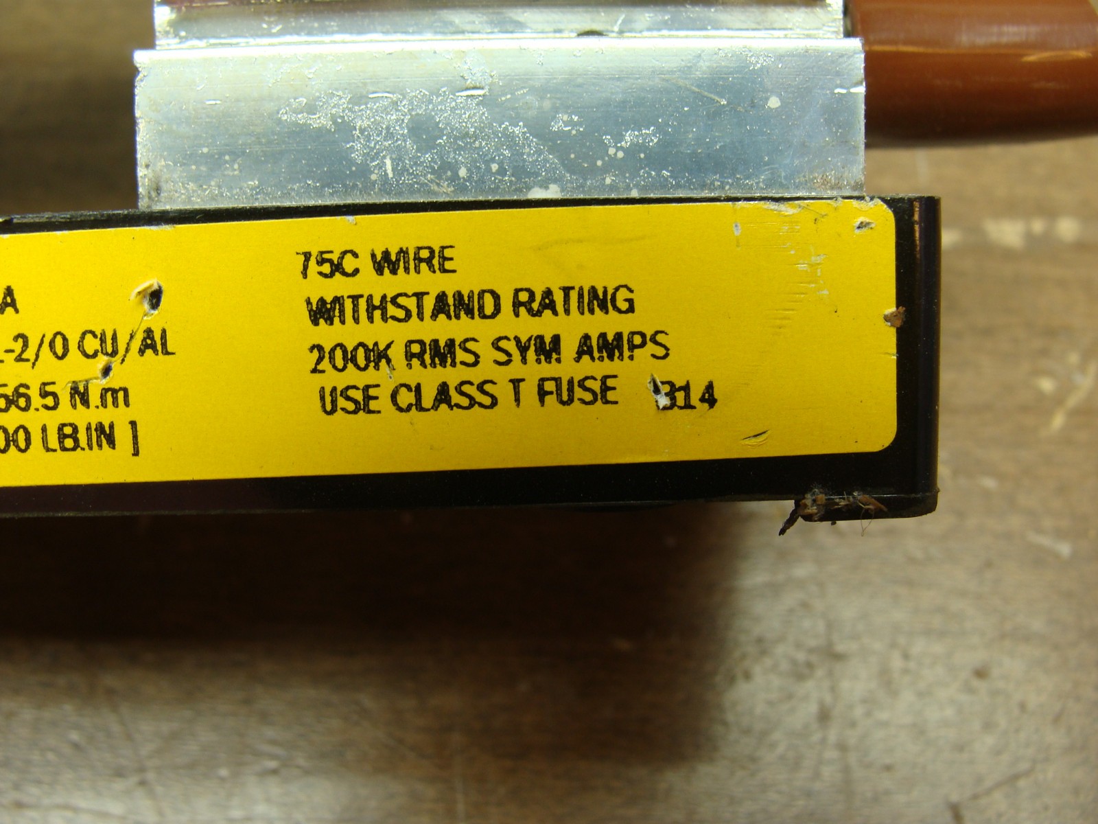 BUSSMANN FUSE BLOCK T60400-1C 400A 600V W/LIMITRON FUSE JJS-300