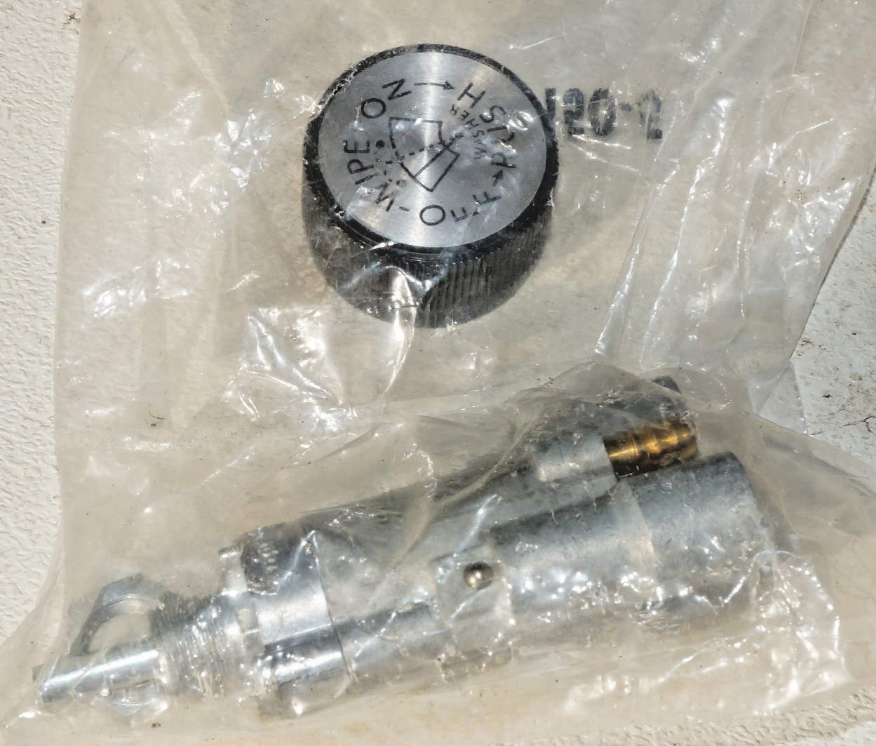 SPRAGUE K-150-5 Pneumatic windshield Wiper Switch and Knob W/ Washer Function