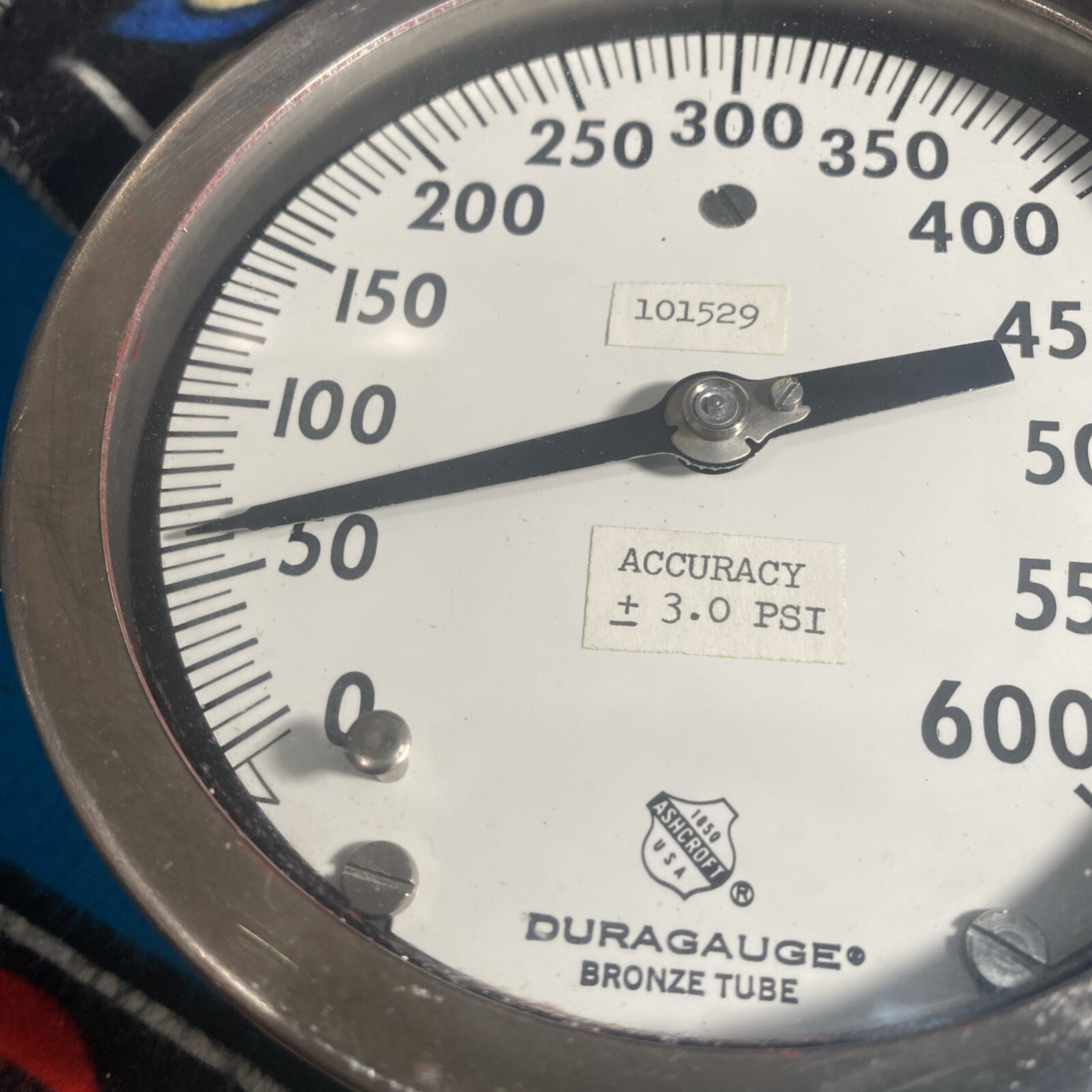 ASHCROFT 600 DURAGAUGE 4 1/2″ Used Vintage Bronze Tube
