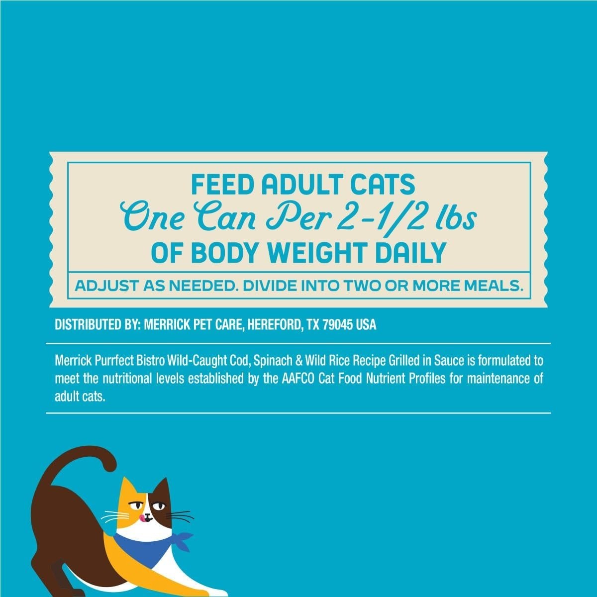 Merrick Purrfect Bistro Wild Cod & Spinach Gravy Wet Cat Food, 3 oz., 24 ct.