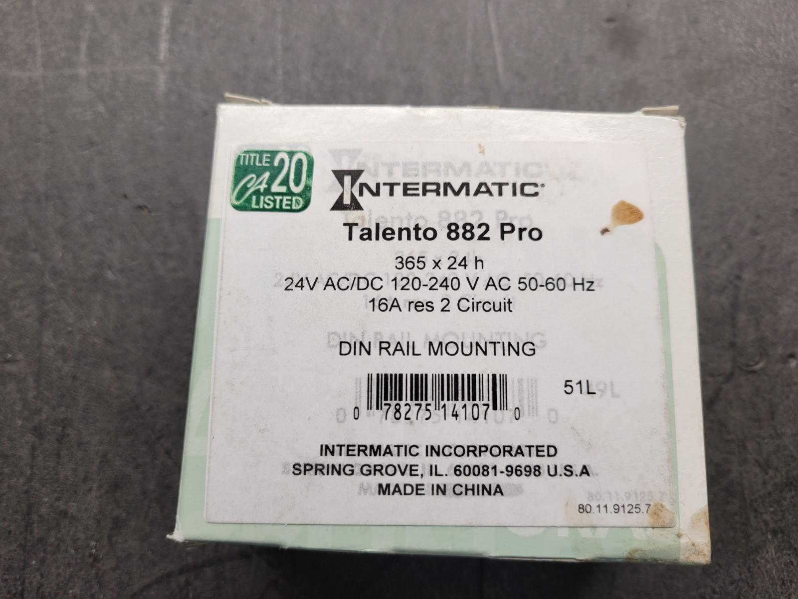 Intermatic Talento 882 Pro Timer Switch.