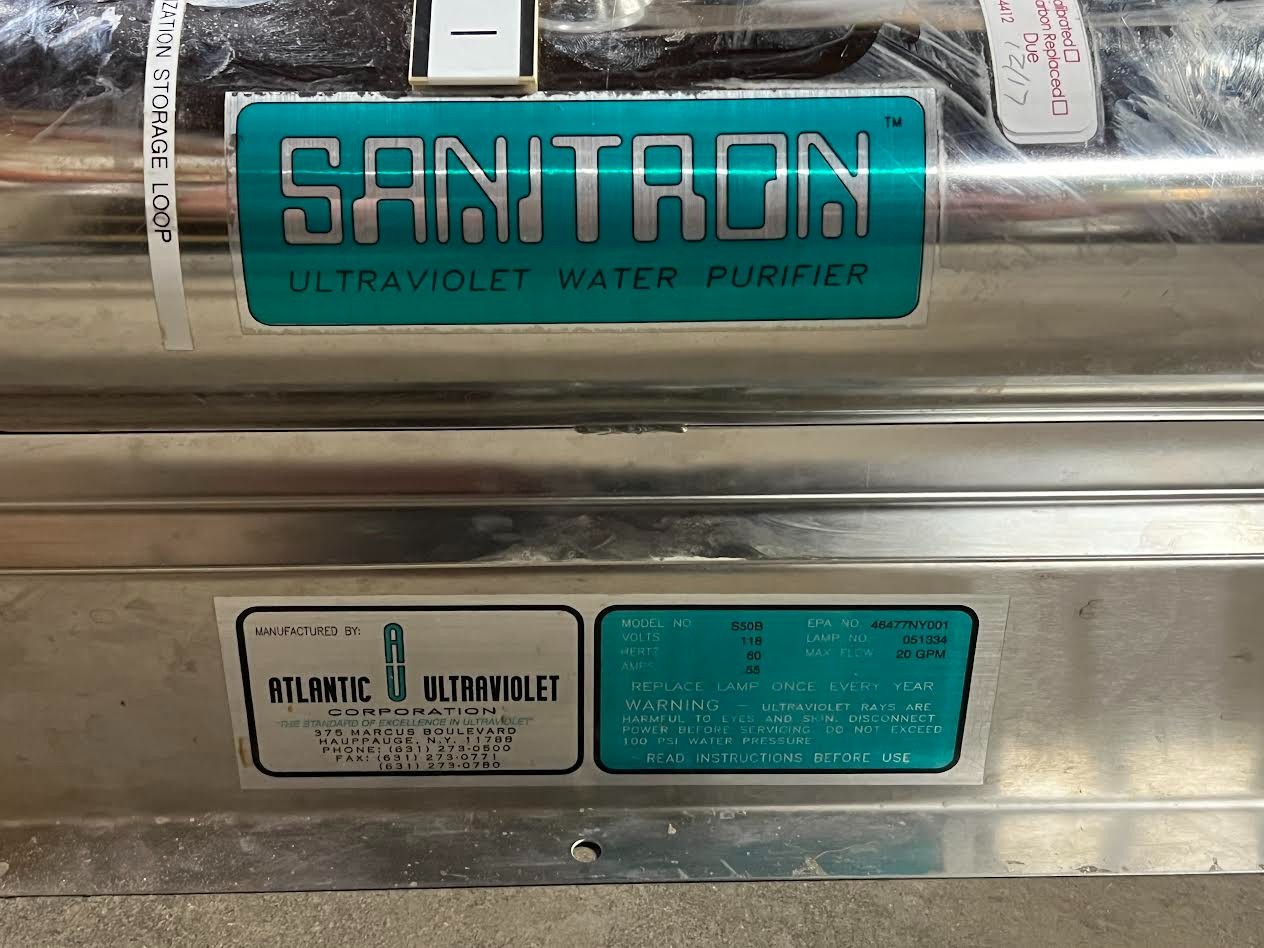 Atlantic Ultraviolet Sanitron S50B Ultraviolet Water Purifier 20GPM Used
