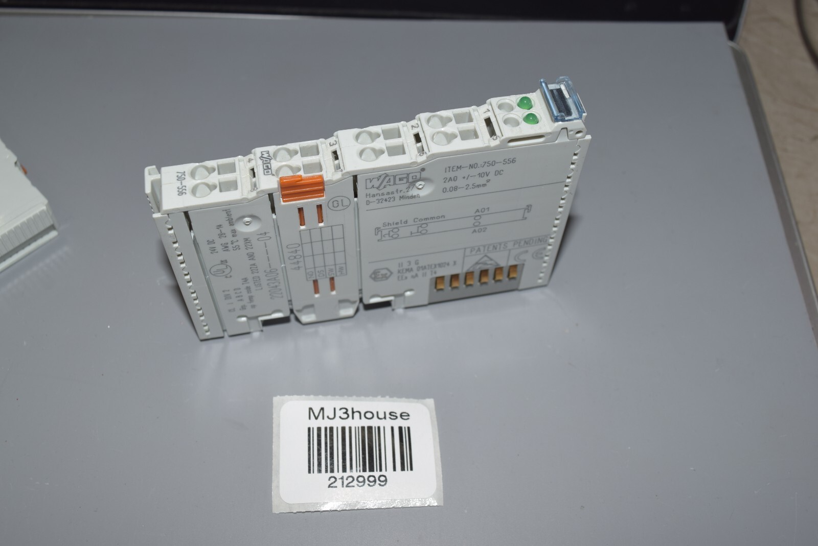 WAGO 750-556 2-channel digital input module #212999-O3