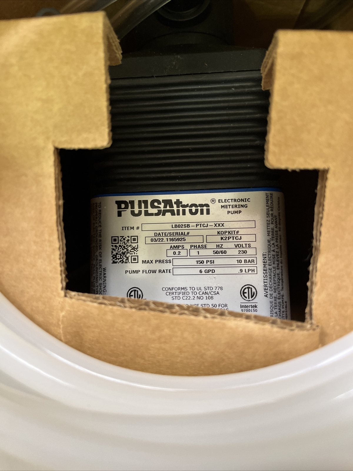 Pulsafeeder Pulsatron LB02SA-PTCJ-XXX Metering pump (UP TO 7)