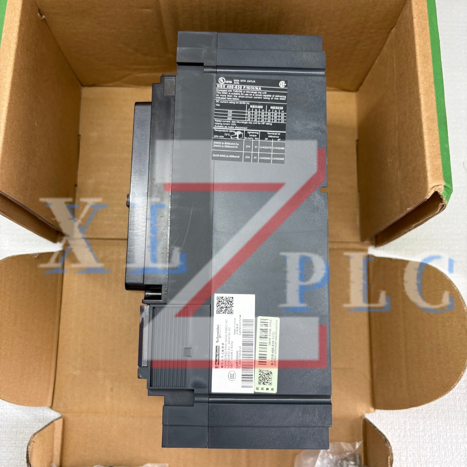 1PCS New Schneider C40F32D400 NSX400F 3P 400A Molded Case Circuit Breaker In Box