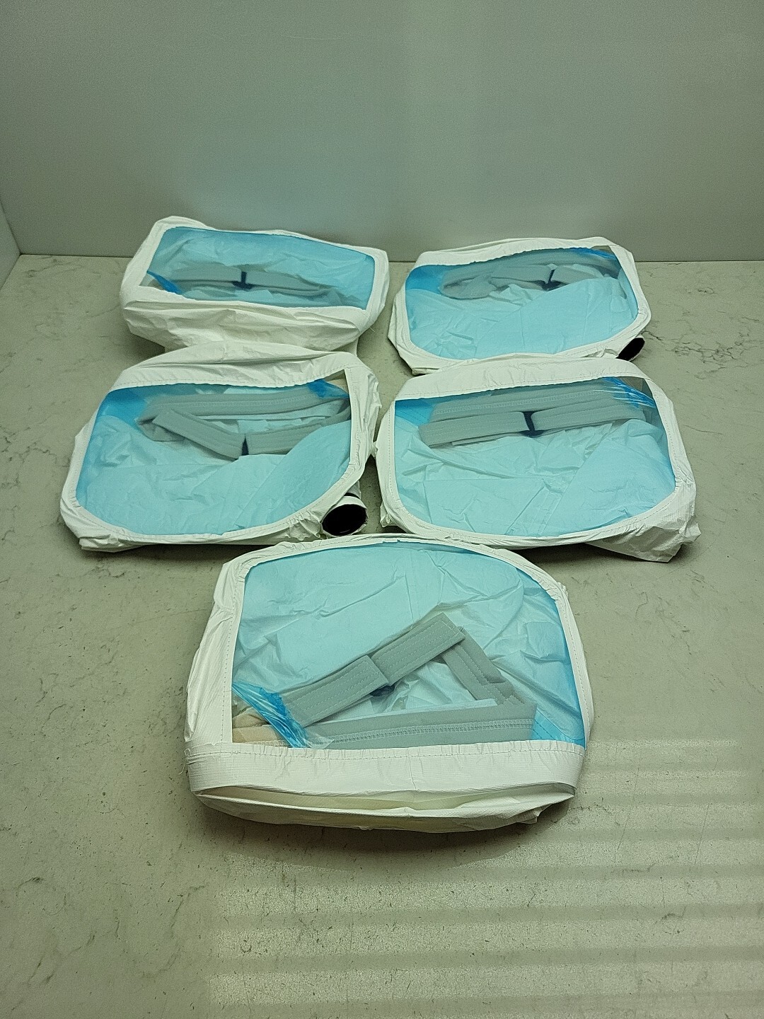 5 Pack Tychem AirBoss S-40084-W01 PAPR Hood W/ Cape FlexAir PAPR System White
