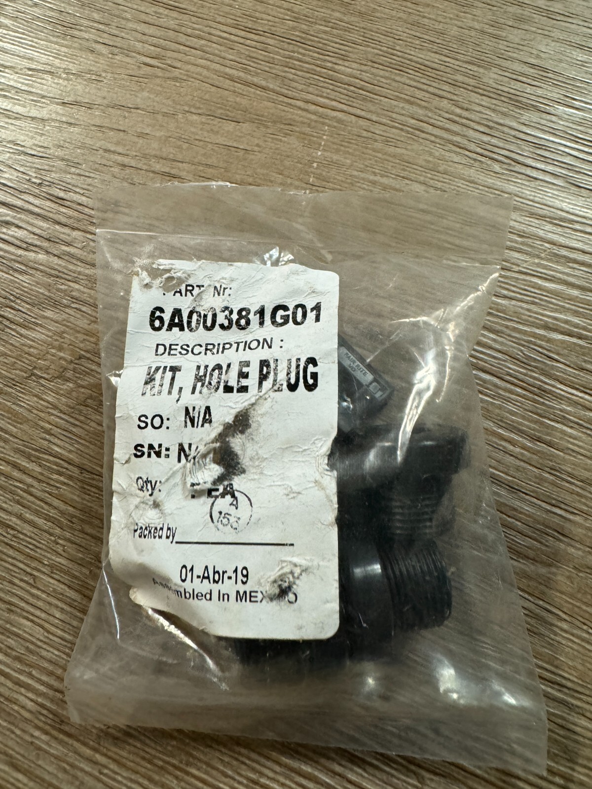 Rosemount 6A00381G01 Hole Plug Kit