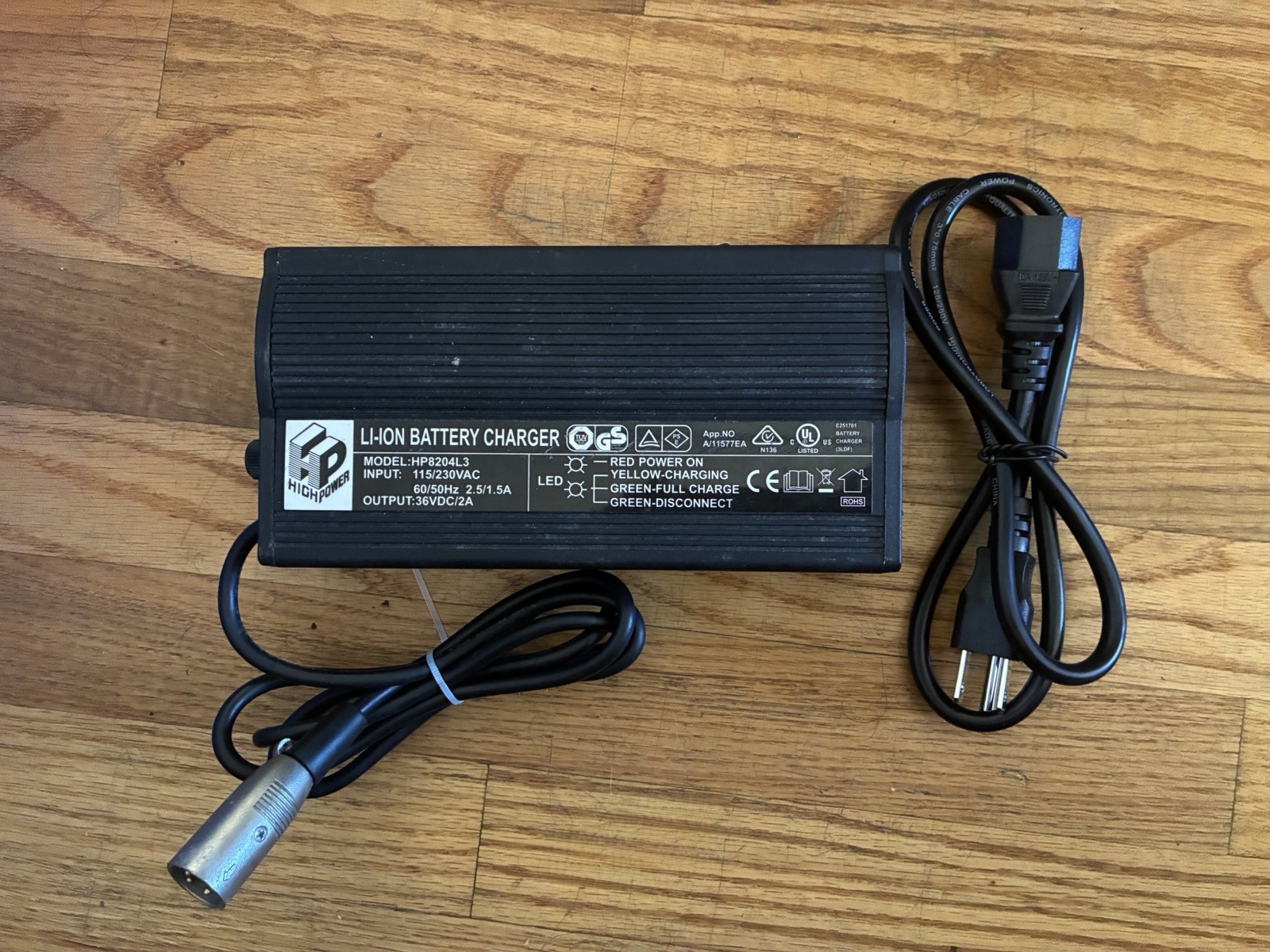 High Power HP8204L3 Li-ion Battery Charger 48V-3A Used Working