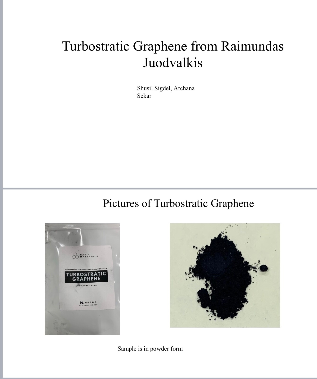 Graphene Powder (Turbostratic) 100 gr. USA Made & Tested Top Quality!