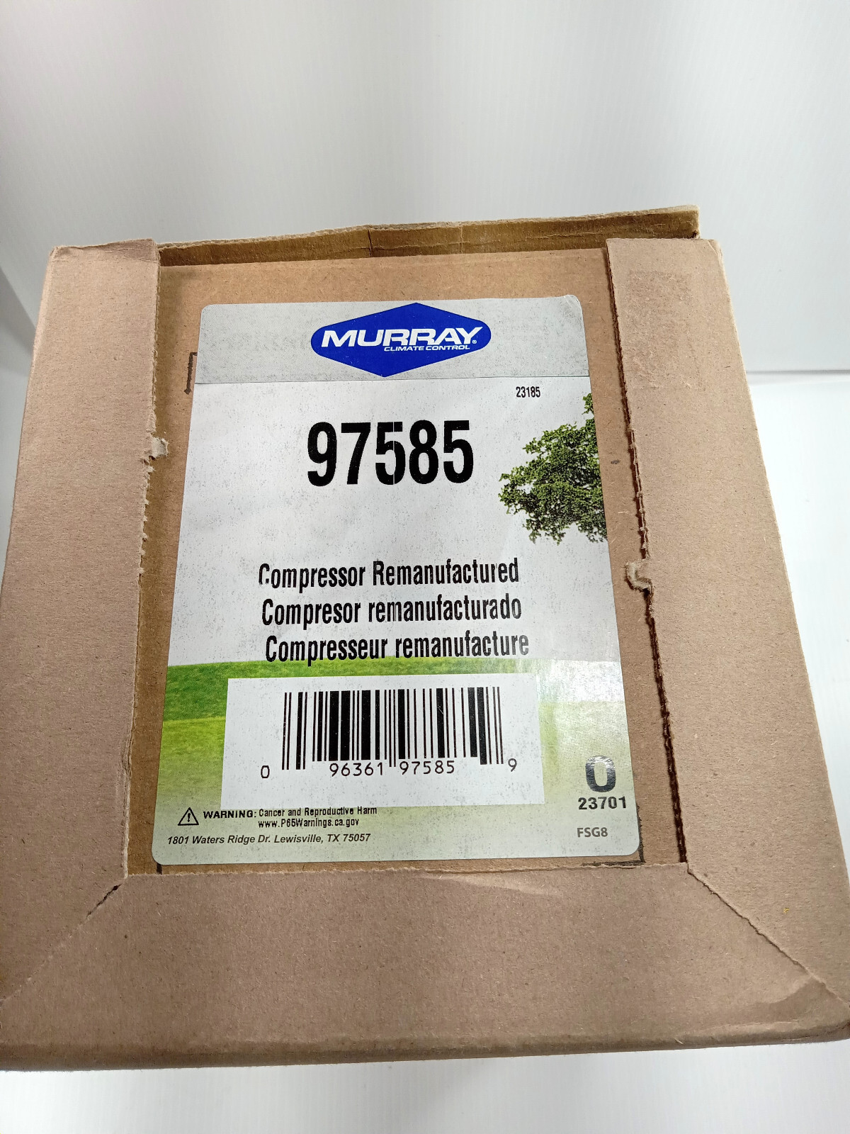 1 REMANUFACTURED MURRAY 97585 A/C COMPRESSOR ***MAKE OFFER***