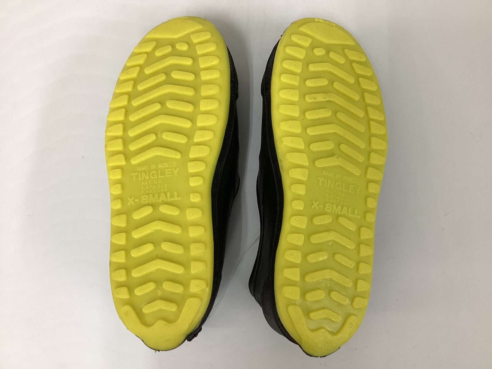 Overshoe: Ankle Shoe, Steel, Cleated, 4 to 5 Fits Shoe Size, Black/Yellow, TINGL