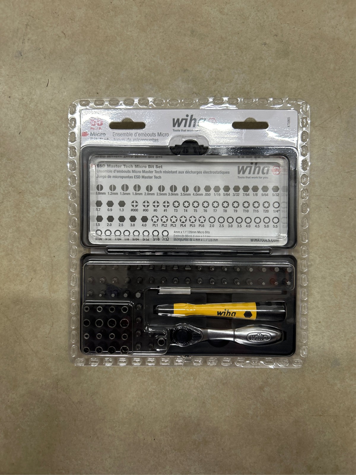 Wiha 65 Piece System 4 ESD Safe Master Technician’s Ratchet and Micro Bits Set