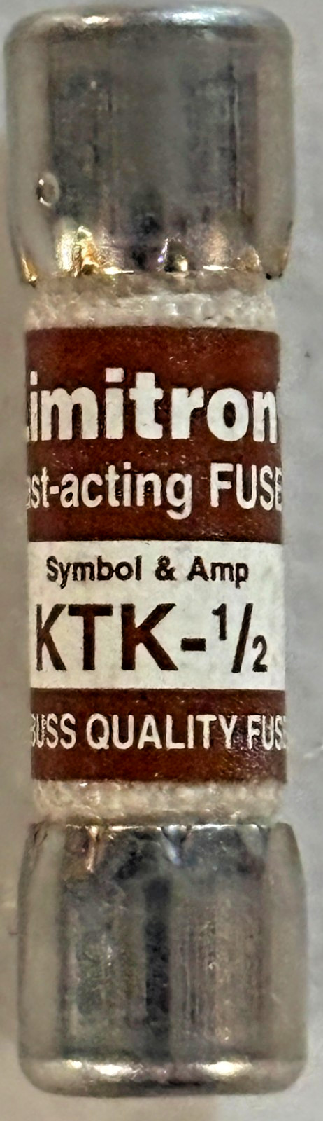 BUSSMANN LIMITRON KTK-1/2 FUSE *BOX OF 6*