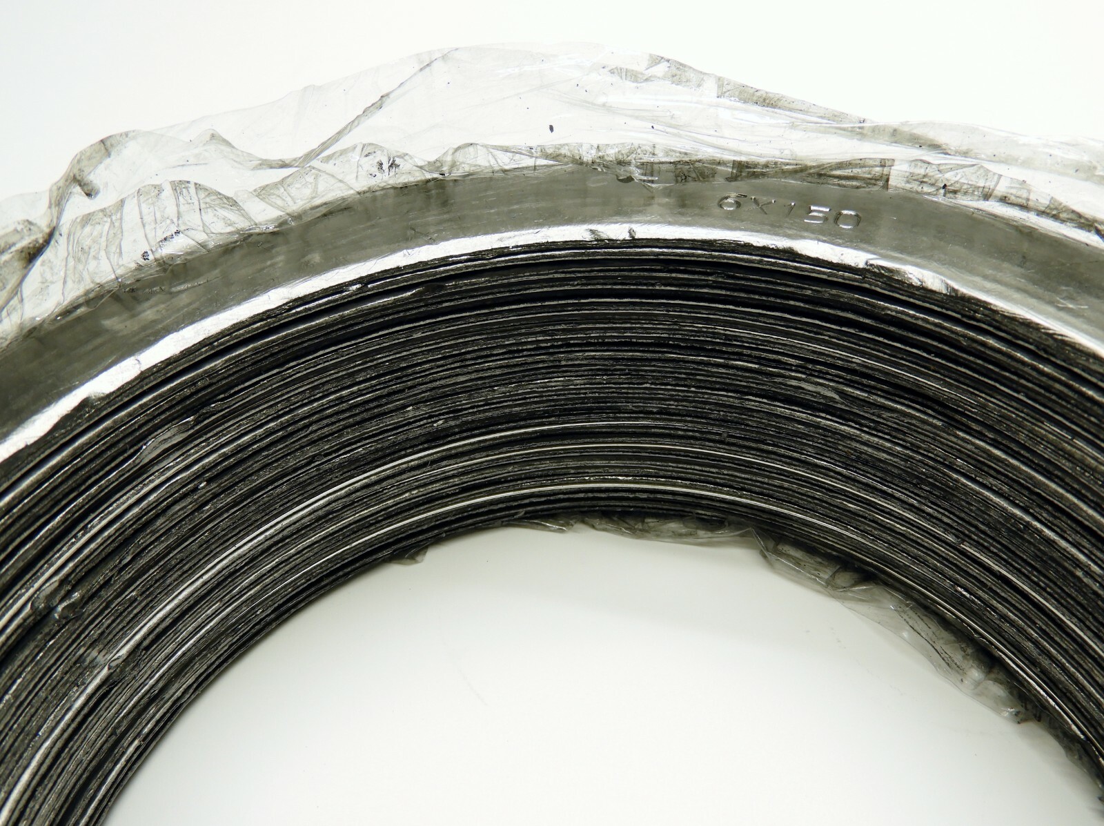 (Lot of 25) 6×150 CFG Seal Gasket Corrugated Durlon, Graphite / 316 SS