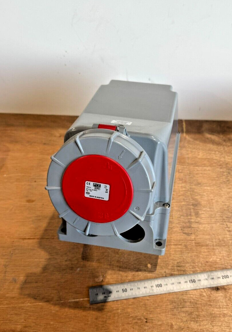 PCE Type 1455 Industrial Wall Socket 3P + N + E ( 125Amp ) 1455-6 Made Austria