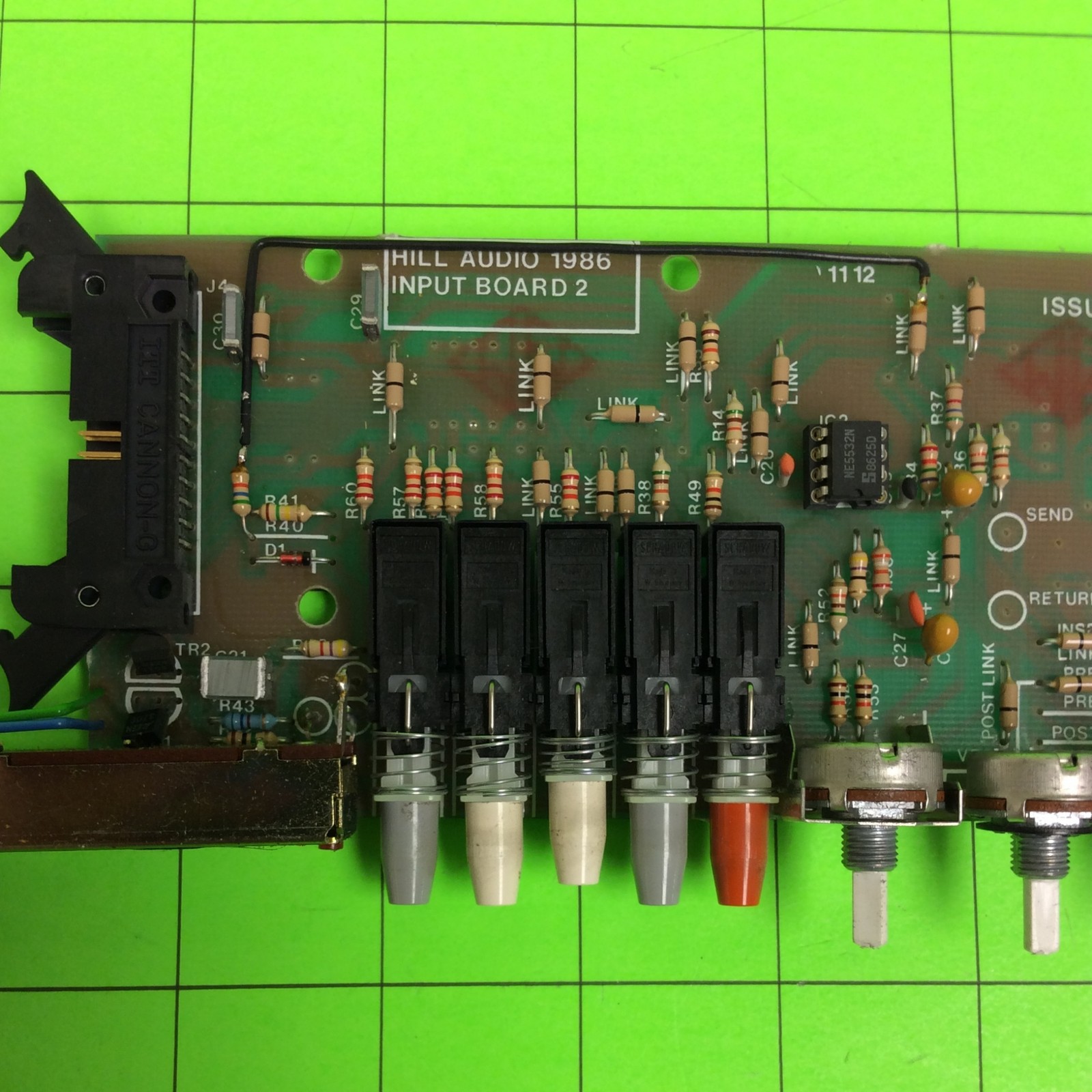 Hill MM1X Audio Mixer Input Board 2 (2 Port)