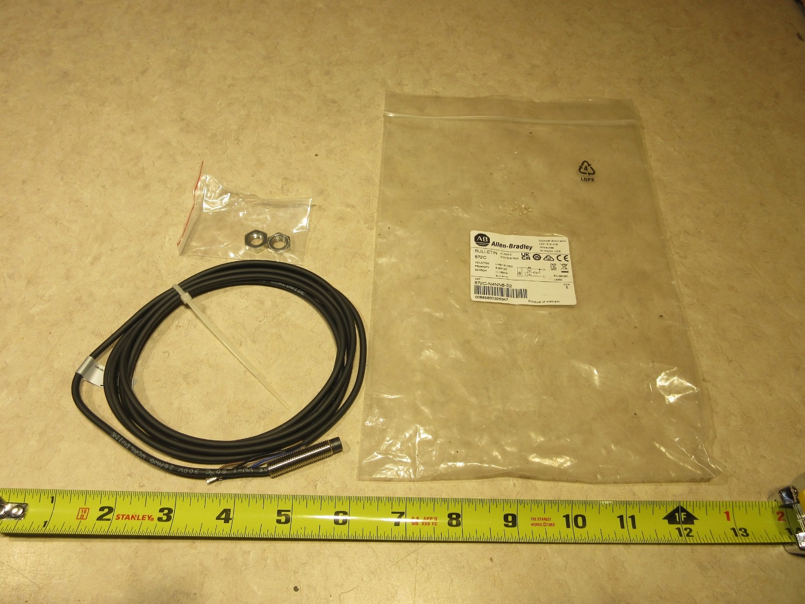 ALLEN-BRADLEY 872C-N4NN8-E2 INDUCTIVE PROXIMITY SENSOR, 8MM, IA0067