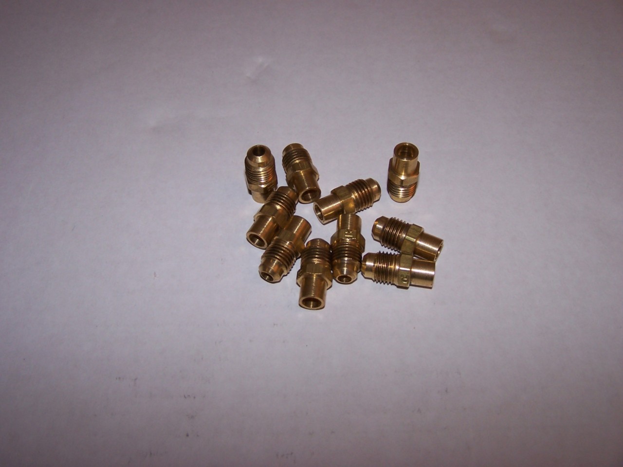 PARKER 43F-4-4 FLARE TO SOLDER 1/4″ TUBE 7/16-20 THREAD NEW 10 PIECES