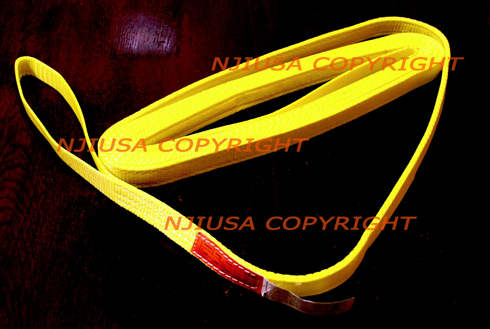 EE2-901 x 20ft Polyester Web Lifting Sling 1″x20′ Lifting Tow Strap eye to eye