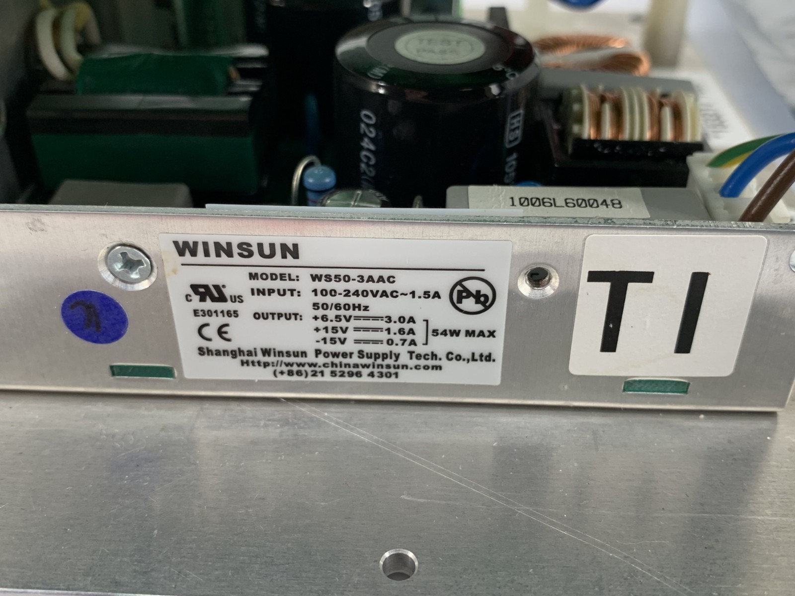 Mettler Toledo Safeline V4-RAD-1 WS50-3AAC 100-240V 340W 50/60Hz Power Supply