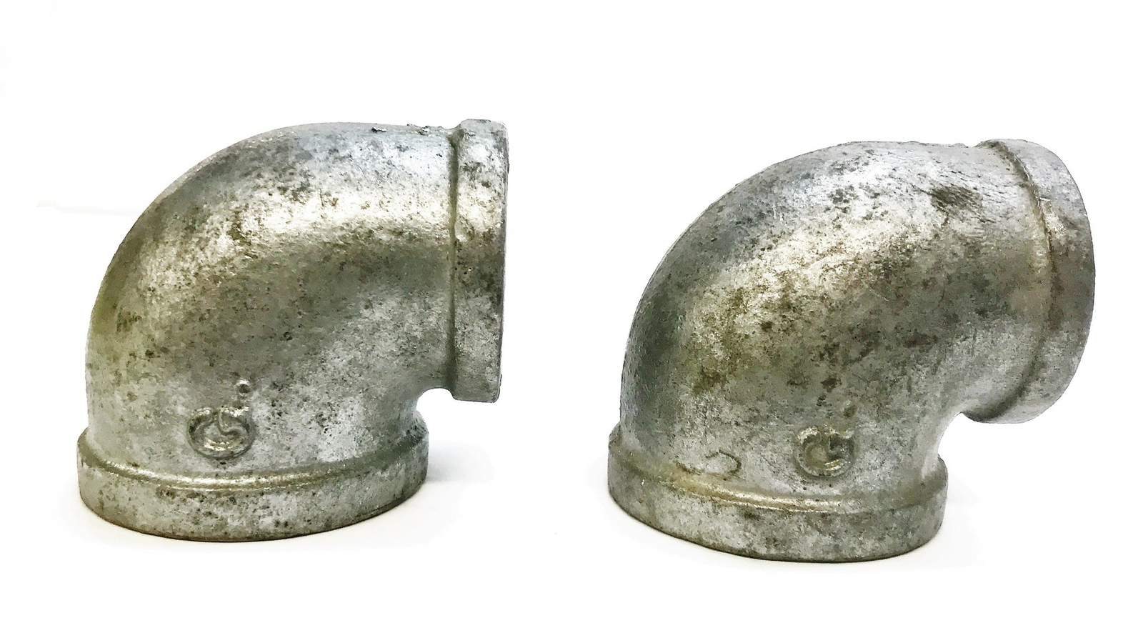 Galvanized 2″ Female x 1-1/2″ Female 90 Degree Reducing Elbow [Lot of 2] NOS
