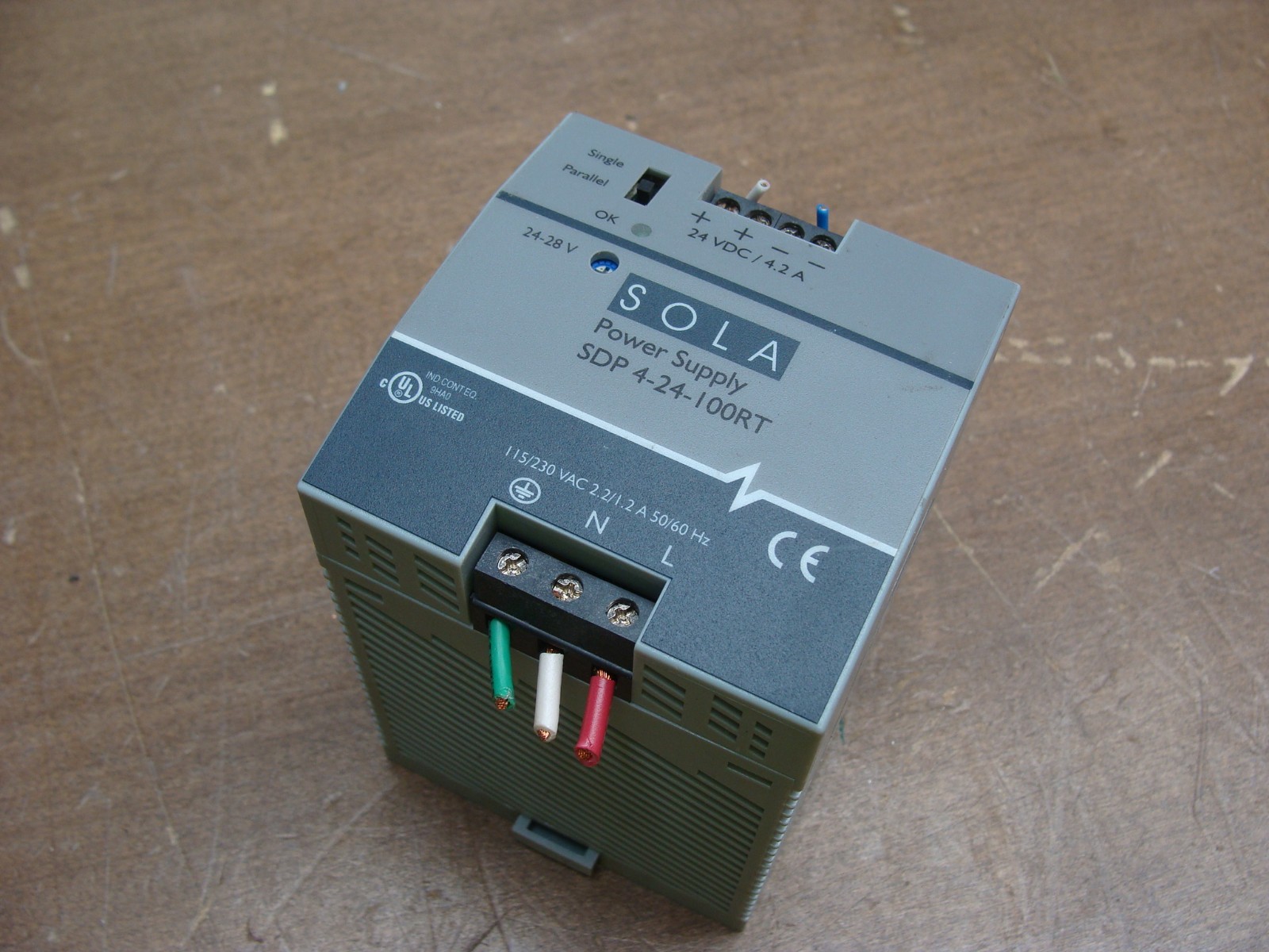 SOLA EMERSON POWER SUPPLY SDP 4-24-100RT 115/230VAC 2.2/1.2A