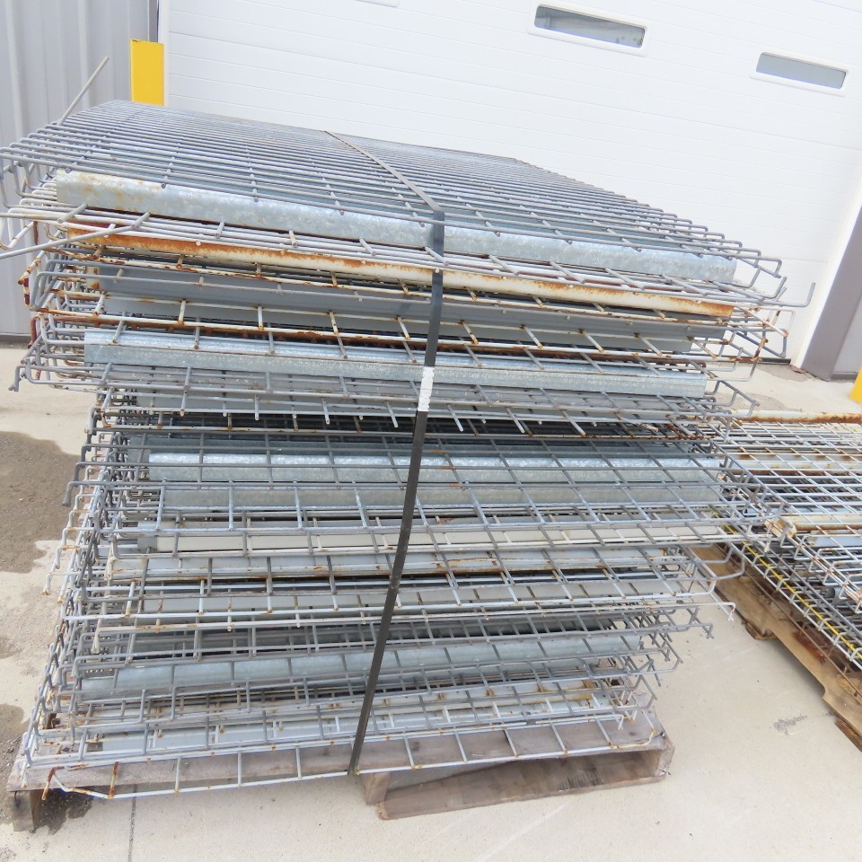 42″ Shaved Pin/Teardrop Warehouse Pallet Racking Beam Upright Decking 12-Section
