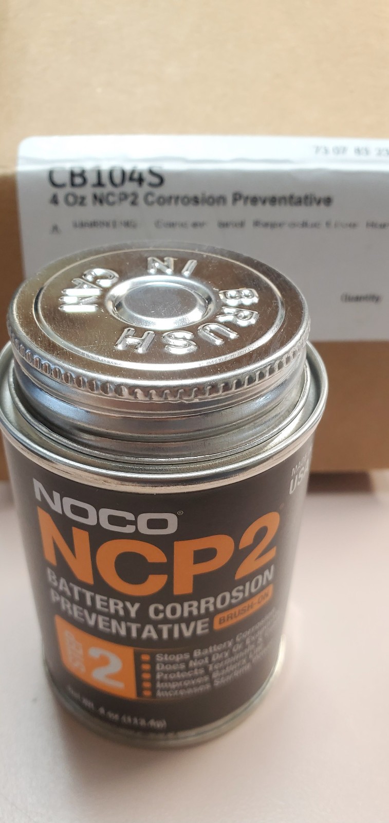 NCP2 CB104 4 Oz Oil-Based Brush-On Battery Corrosion Preventative