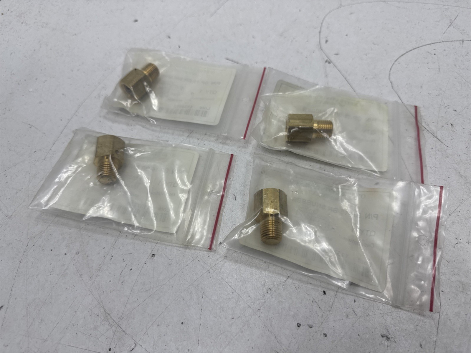 (Qty.4) O’Keefe Controls Co. GP-15-BR 1/4” Brass Pressure Snubber 2000 MAX PSI