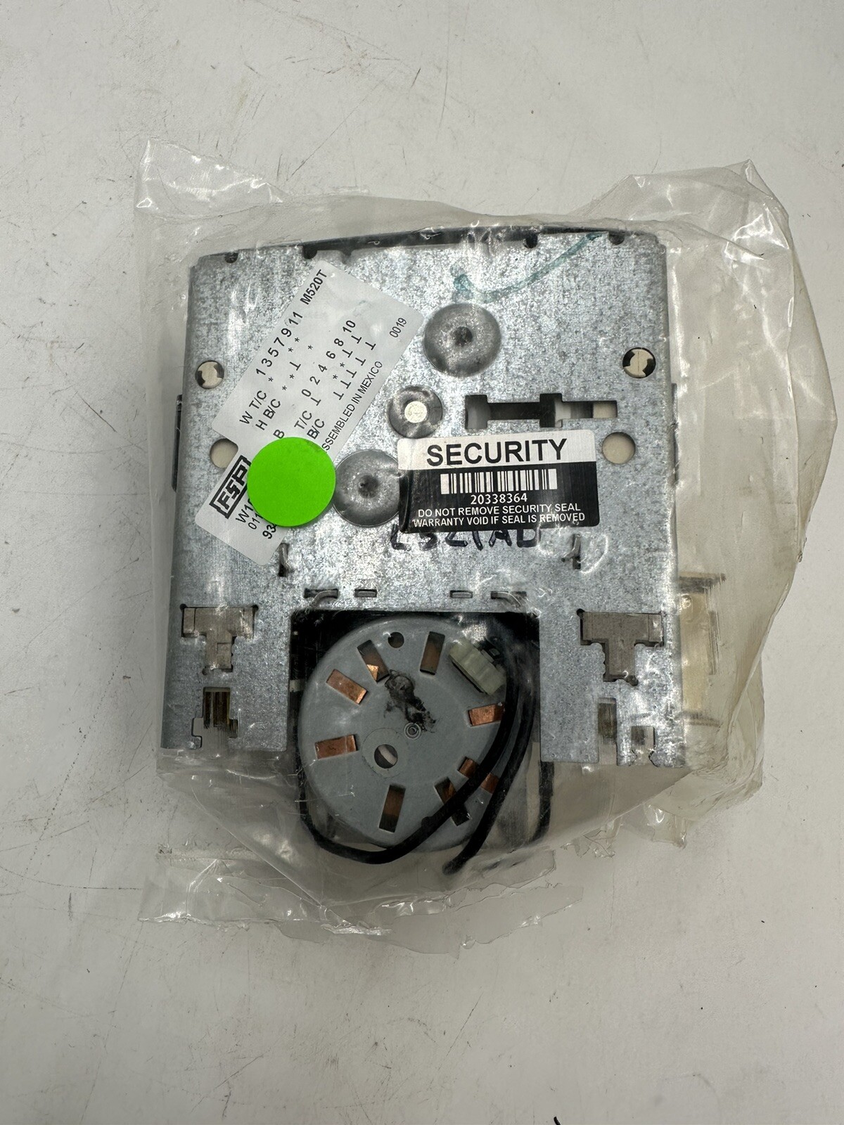 W10157988D GENUINE FSP WHIRLPOOL KENMORE WASHER Timer M520T FAST FREE SHIP ad
