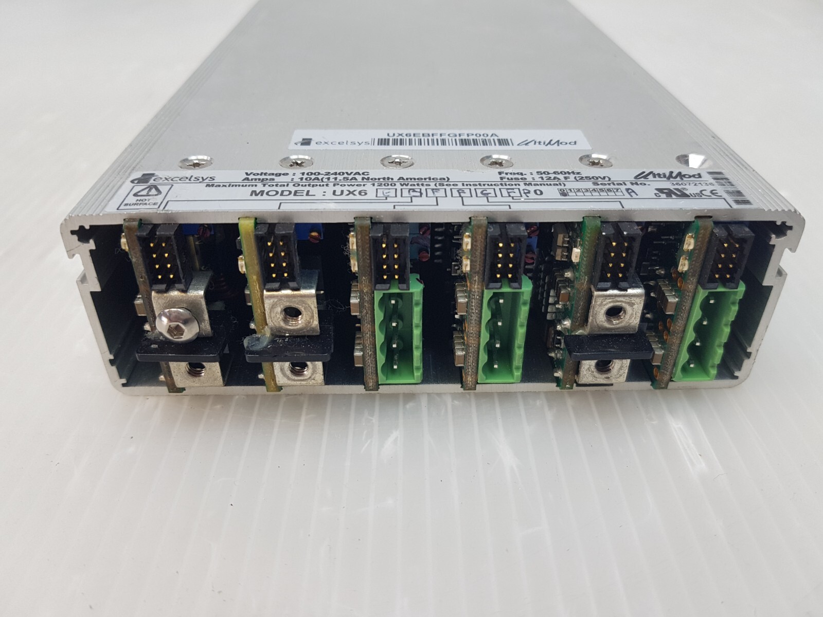 Excelsys UltiMod UX6EBFFGFP00A Modular Power Supply 1200W, LUMENIS SA-10069330_B