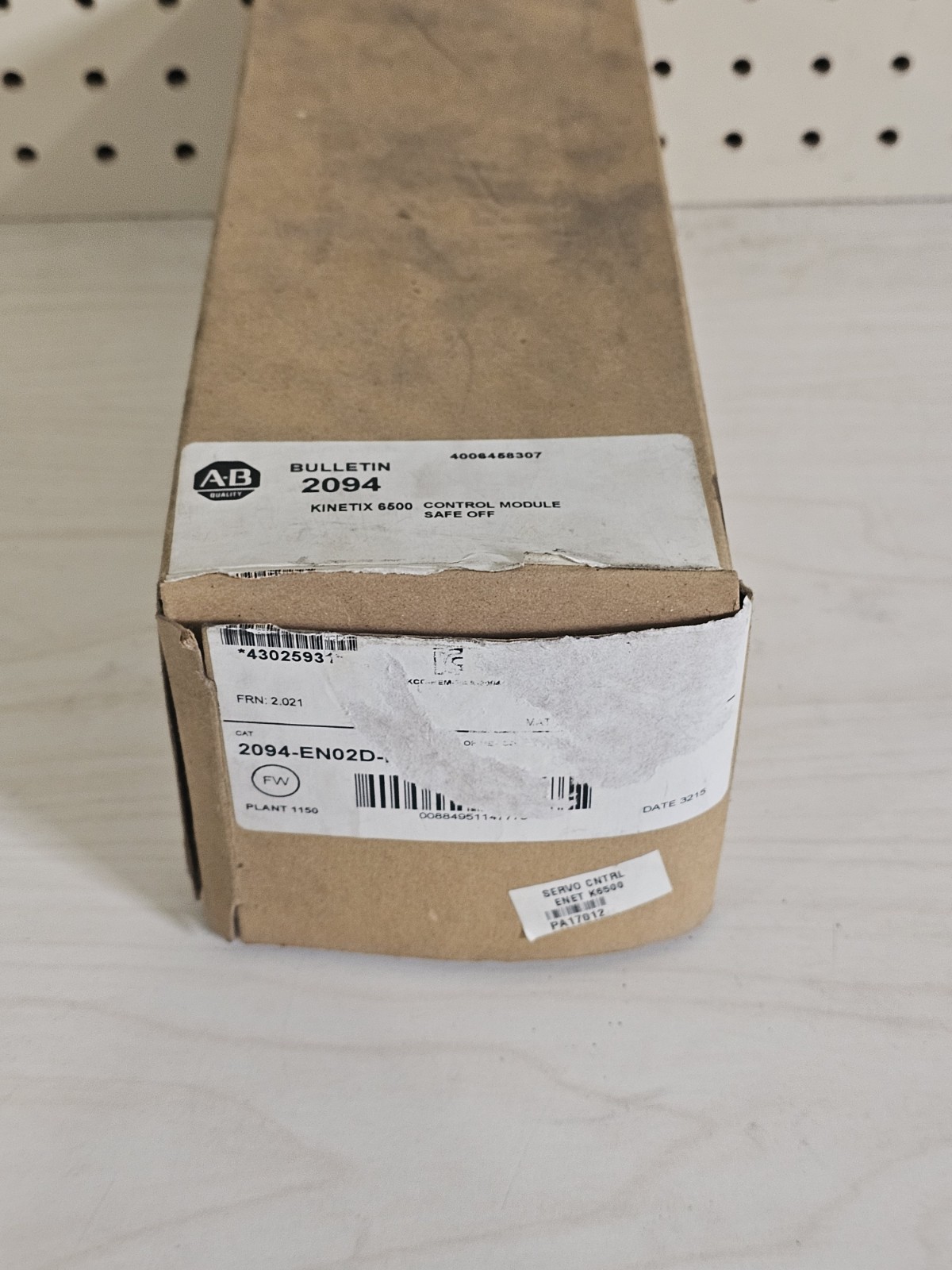 Allen-Bradley Kinetix 6500 Safe Off Control Module Cat #: 2094-EN02D-M01-S0