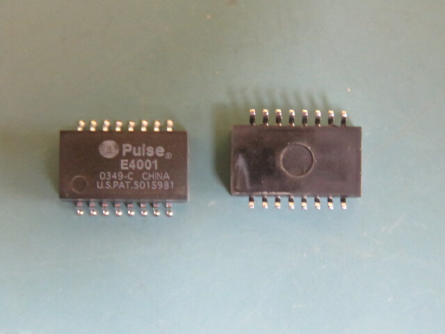 PULSE E4001 Qty of 27 per Lot TRANSFORMER TELECOM; 112µH Isolation and Data Int
